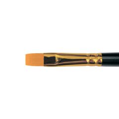 1327 - ​Flat brush from yellow stiff synthetic