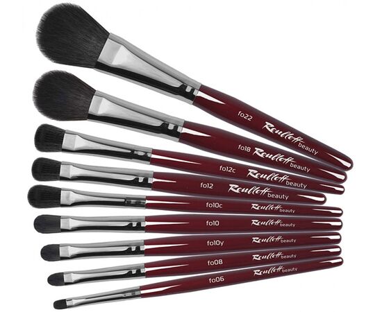 Collection fo - Oval brushes for eyeshadows & blushes