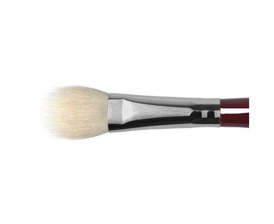qo18 - Duo-fiber oval brush from goat and synthetic